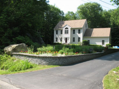 New Retaining Wall with Flower Planting