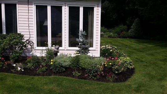 Landscaping front yard Flower garden